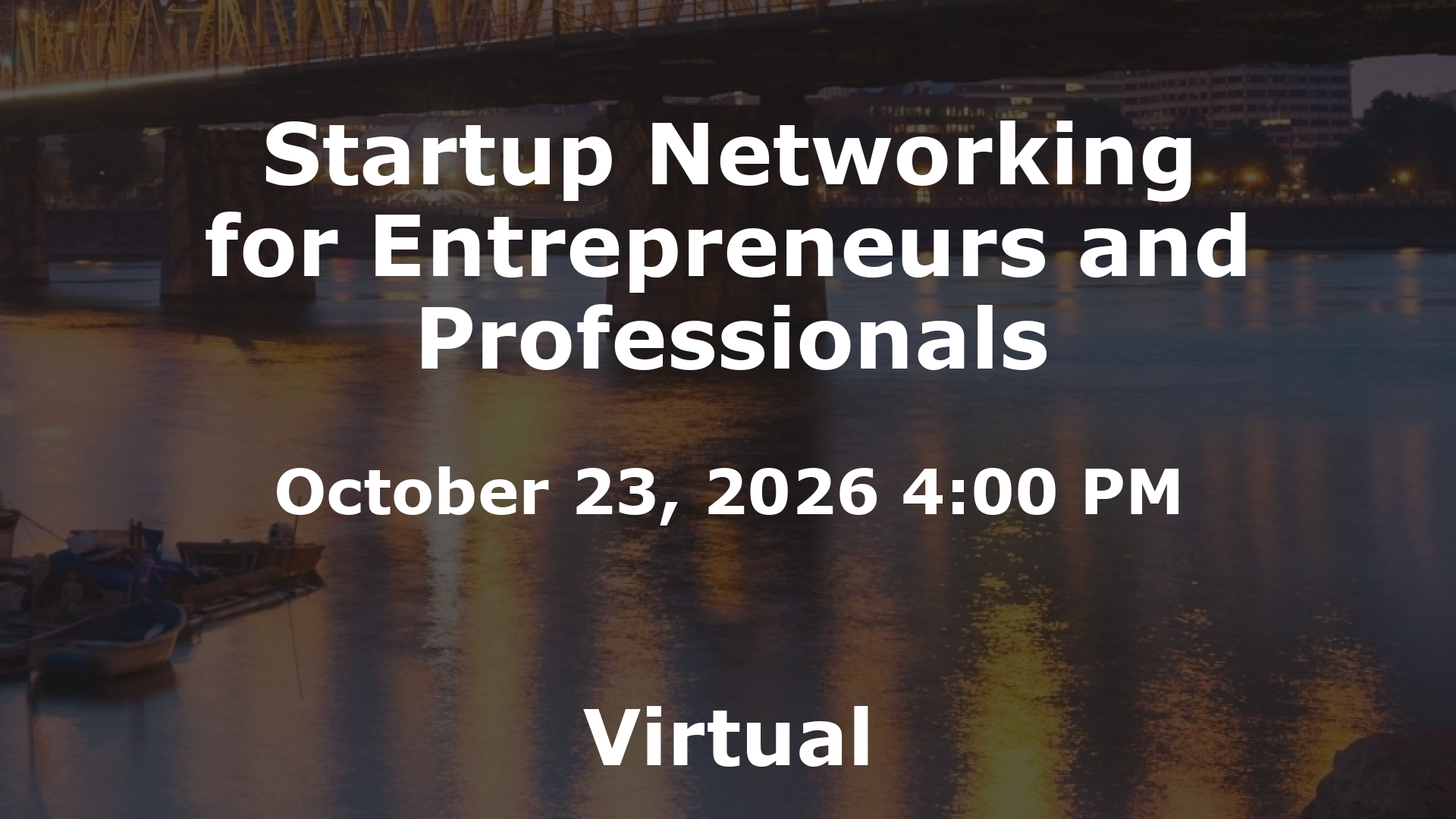 Startup Networking for Entrepreneurs and Professionals event image